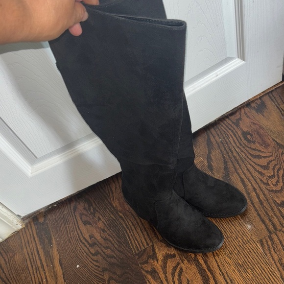 Elegant Black Over the Knee Women's Boots - Picture 4 of 5